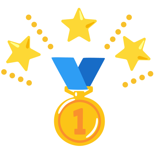star2 first place medal