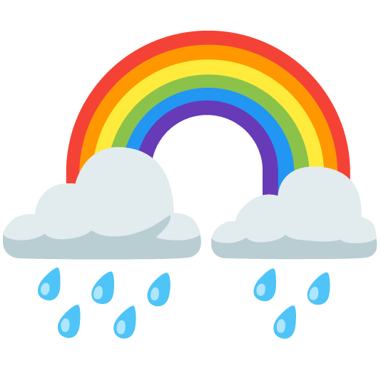 rain cloud rainbow