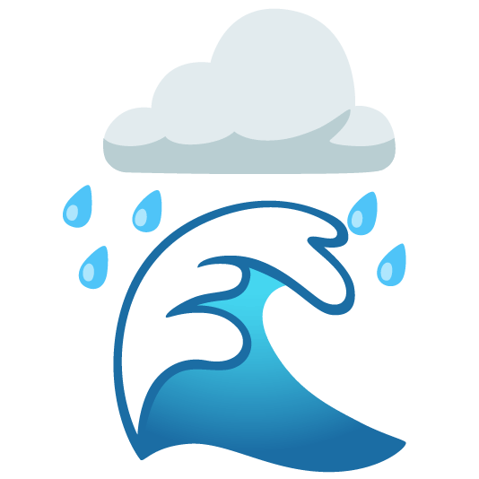 rain cloud ocean