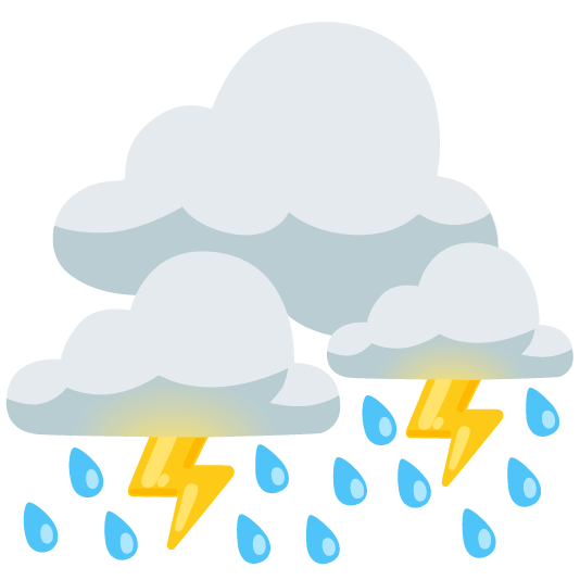 rain cloud lightning