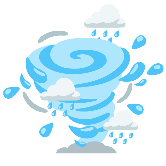 rain cloud tornado