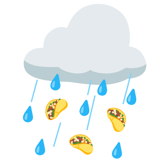rain cloud taco