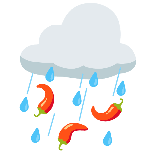 rain cloud hot pepper