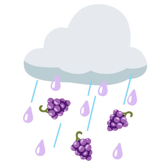 rain cloud grapes