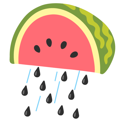 rain cloud watermelon