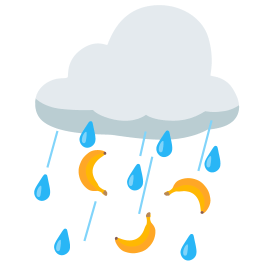 rain cloud banana