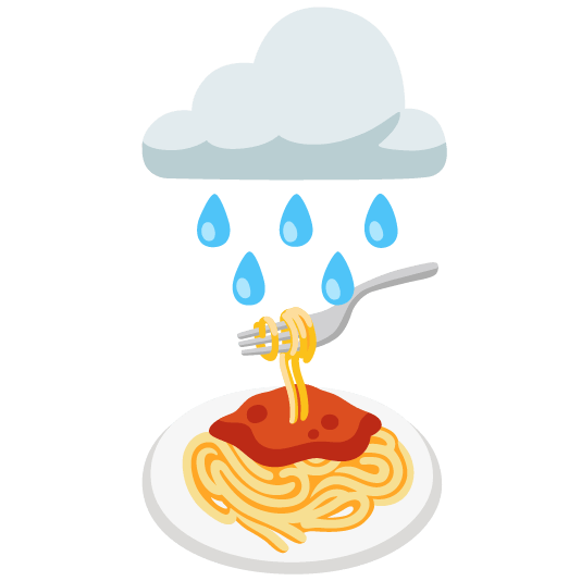 rain cloud spaghetti