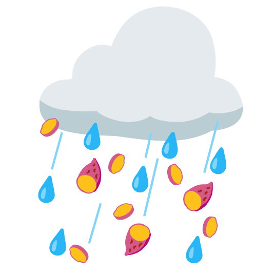 rain cloud sweet potato