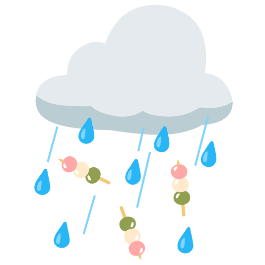 rain cloud dango