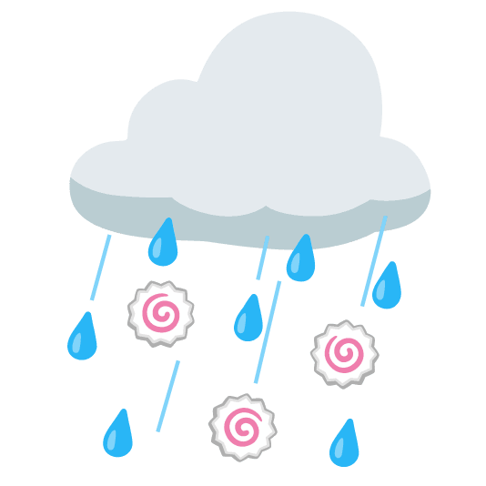 rain cloud fish cake