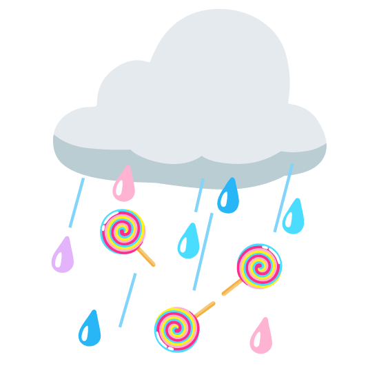 rain cloud lollipop