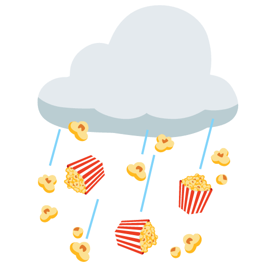 rain cloud popcorn