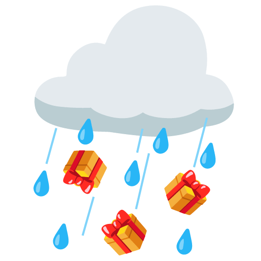 rain cloud gift