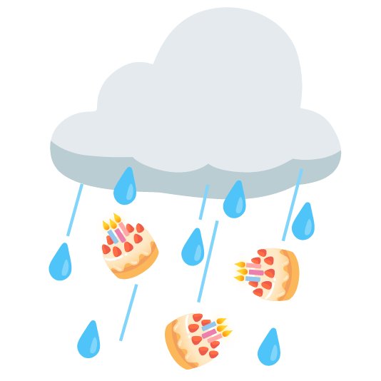 rain cloud birthday