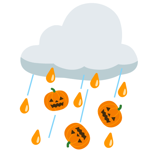 rain cloud jack o lantern