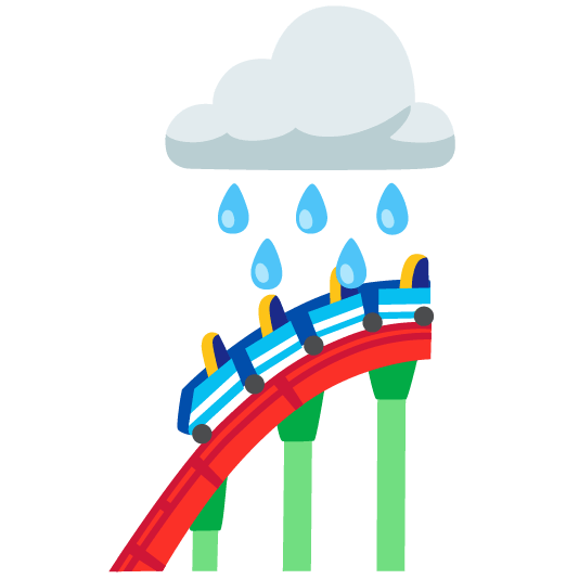 rain cloud roller coaster