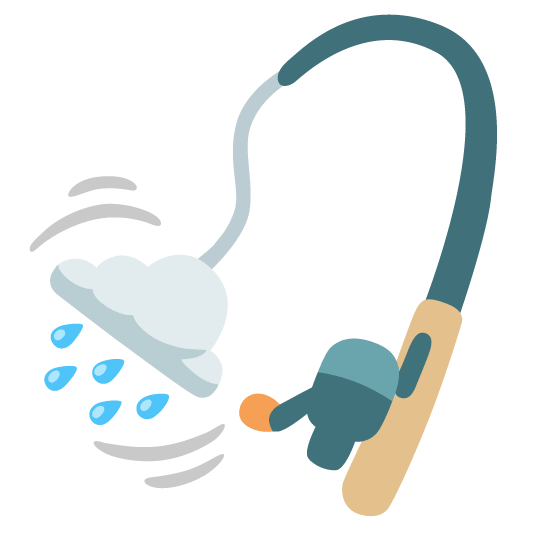 rain cloud fishing pole and fish