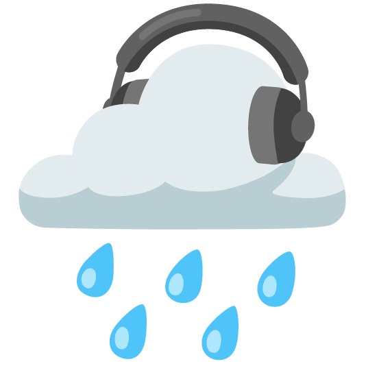 rain cloud headphones