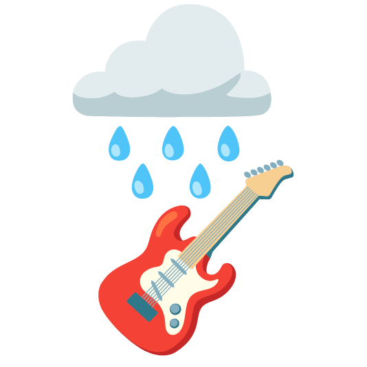 rain cloud guitar