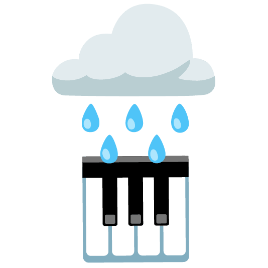rain cloud musical keyboard