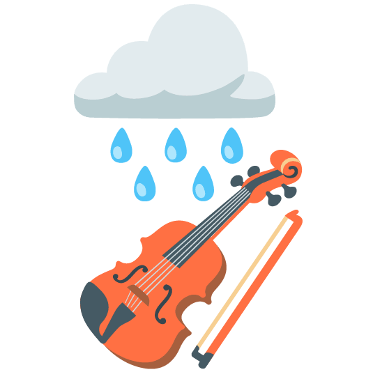 rain cloud violin