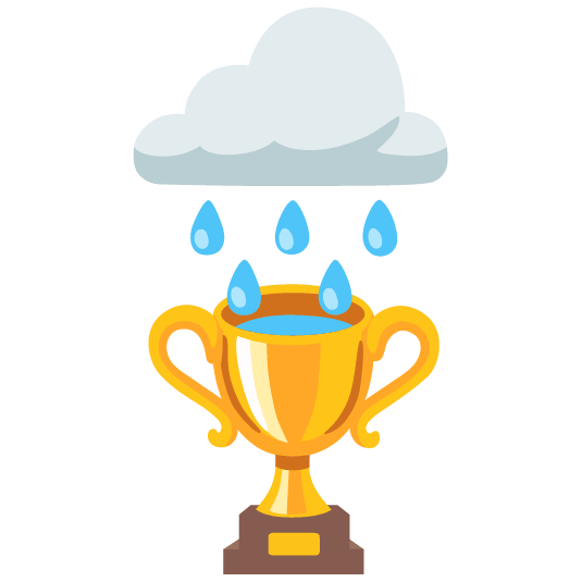 rain cloud trophy