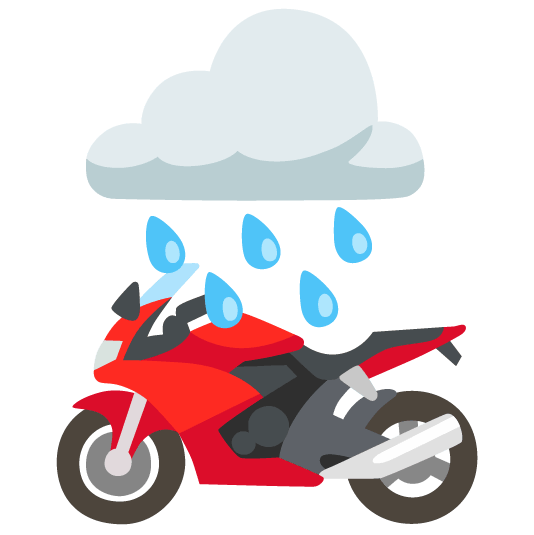 rain cloud racing motorcycle