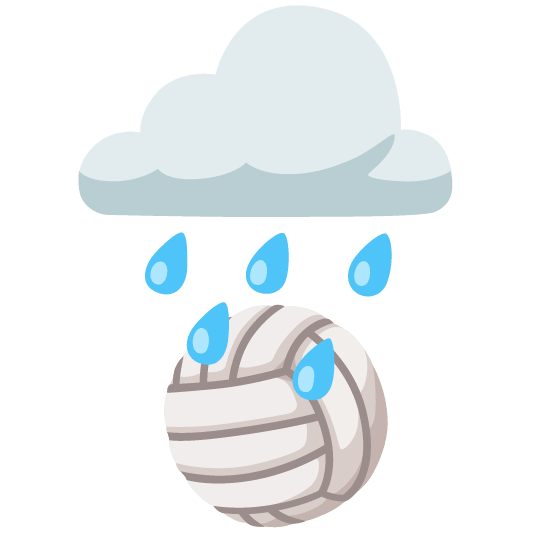 rain cloud volleyball