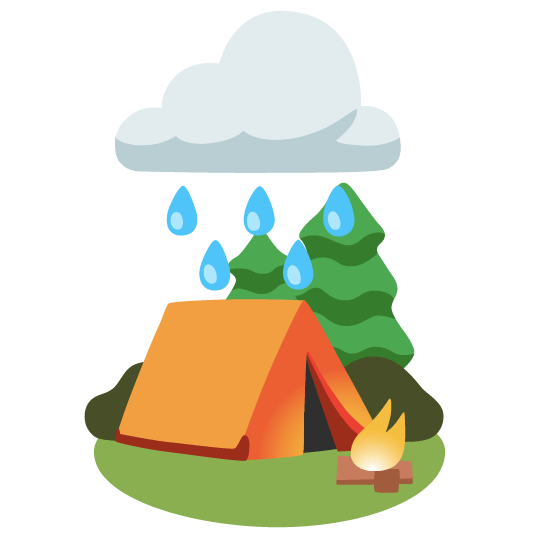 rain cloud camping