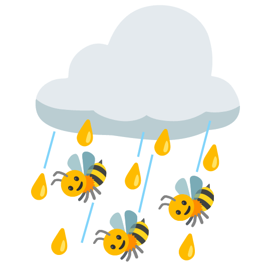 rain cloud bee