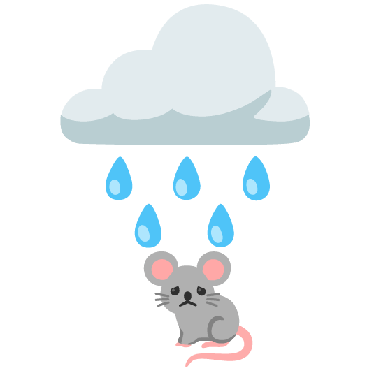 rain cloud mouse