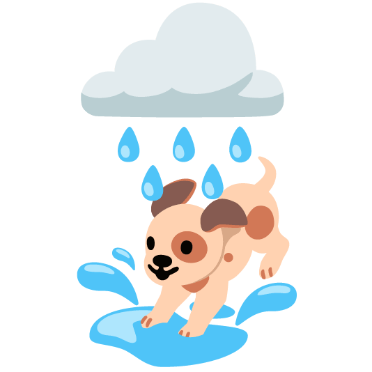 rain cloud dog