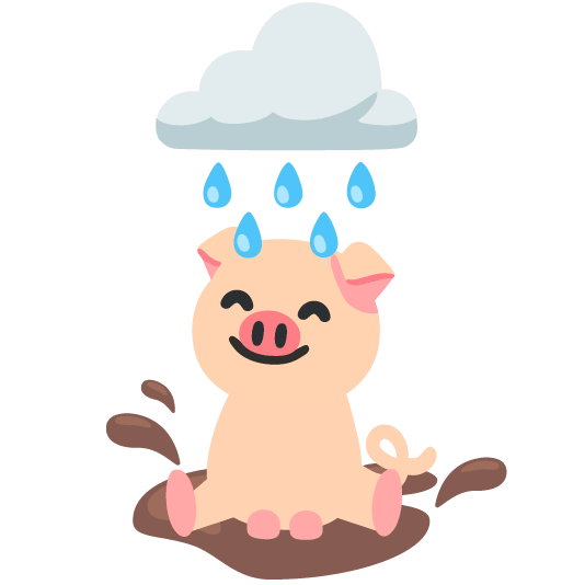 rain cloud pig
