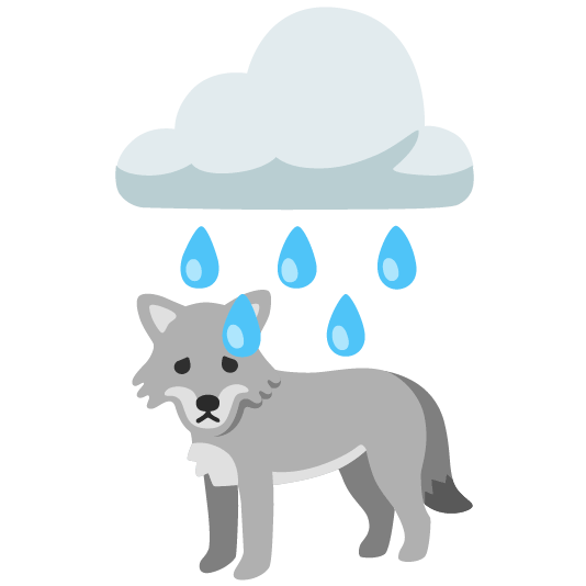 rain cloud wolf