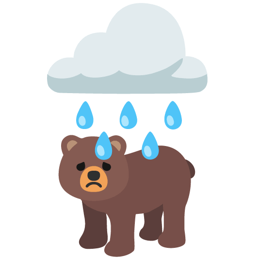 rain cloud bear
