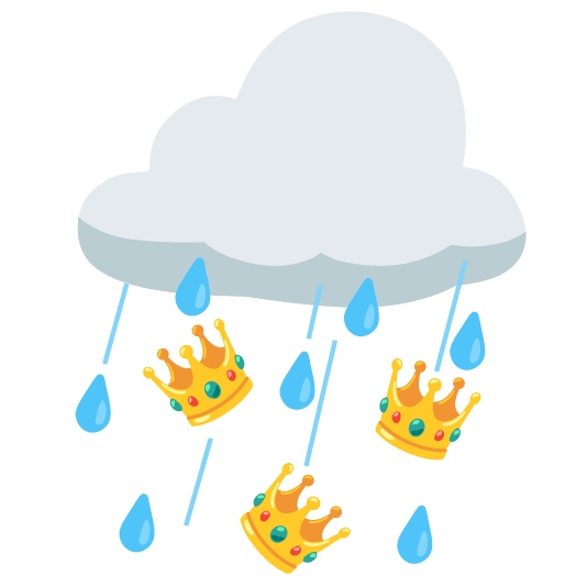 rain cloud crown