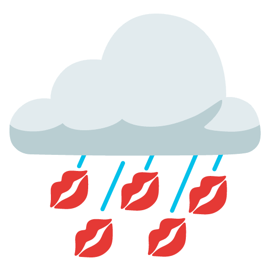 rain cloud kiss