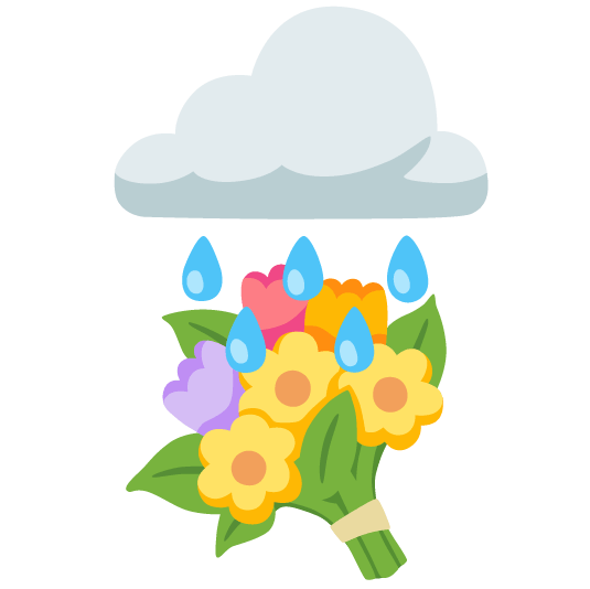 rain cloud bouquet