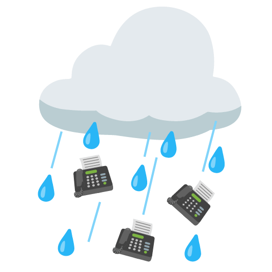rain cloud fax
