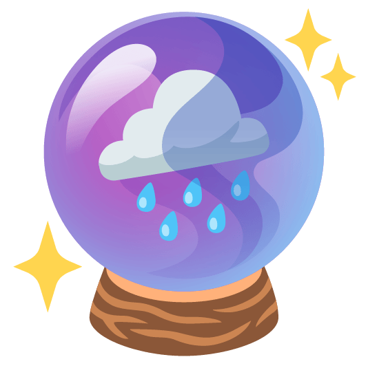 rain cloud crystal ball