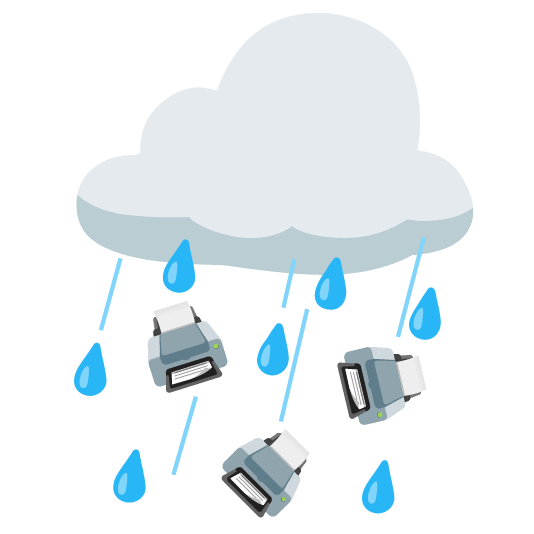 rain cloud printer