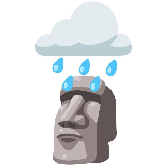 rain cloud moyai