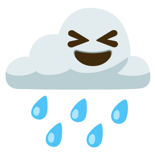 rain cloud laughing