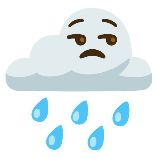 rain cloud unamused