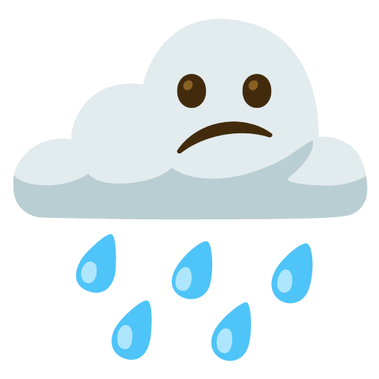rain cloud confused