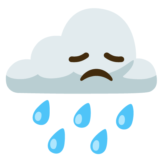 rain cloud disappointed
