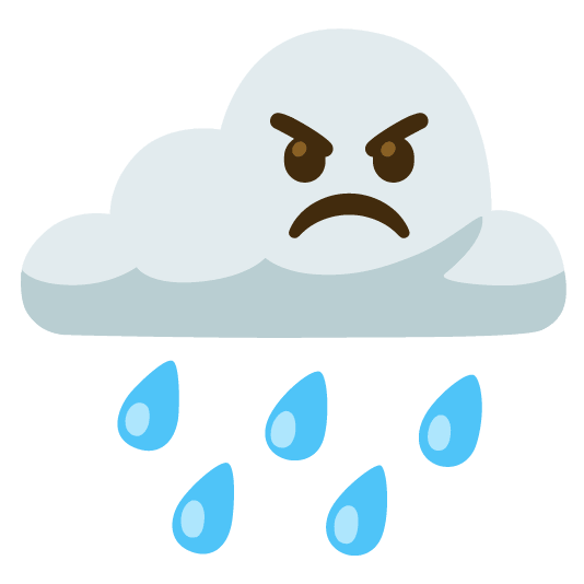 rain cloud angry