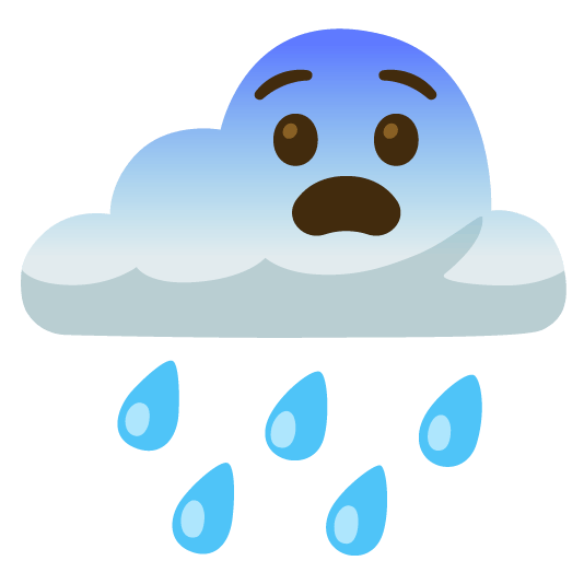 rain cloud fearful