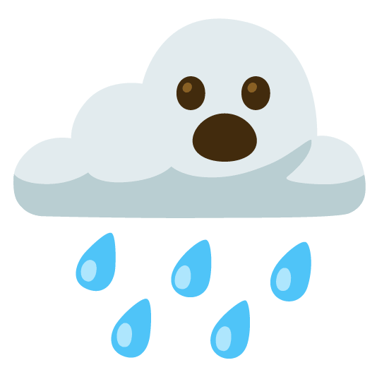 rain cloud open mouth