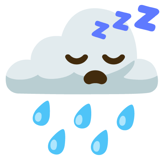 rain cloud sleeping